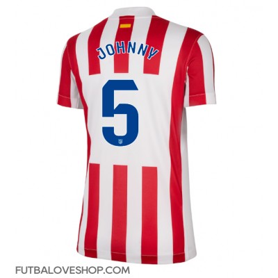 Dres Atletico Madrid Johnny Cardoso #5 Domáci pre Ženy 2025-26 Krátky Rukáv Dres Atletico Madrid Johnny Cardoso #5 Domáci pre Ženy 2025-26 Krátky Rukáv